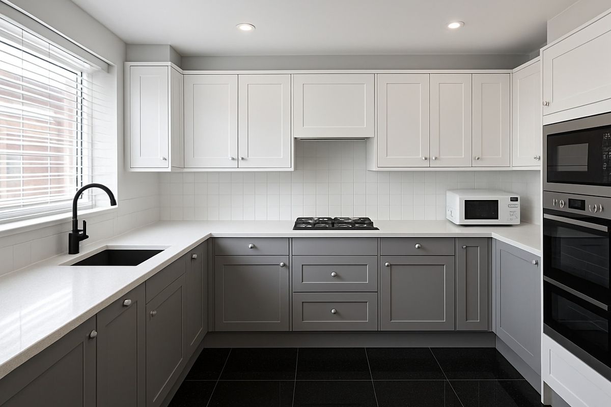 AI-generated kitchen renovation mockup showing a brighter modern design for inclusion in a trade quote